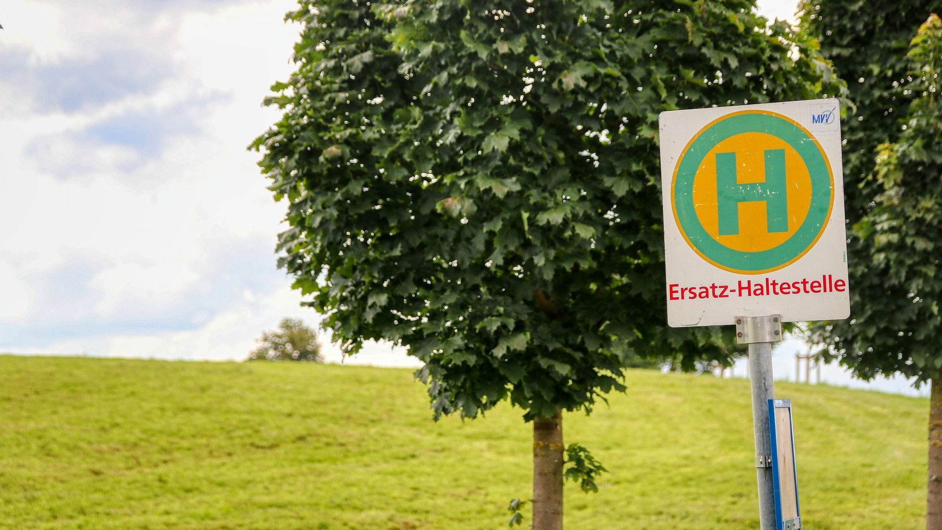 Symbolbild: Bushaltestelle im Grünen