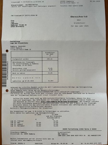 Bild von Wohnung in Hamburg