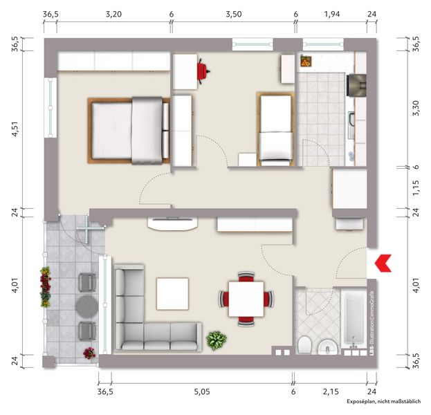 Bild von Wohnung in Hamburg